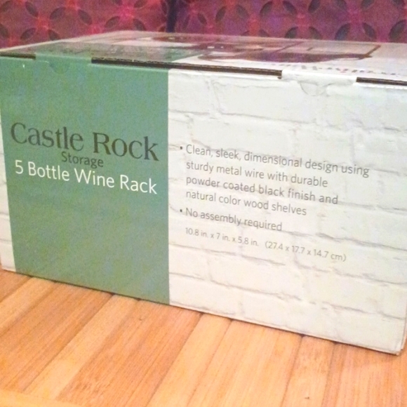 CreativeWare 5 Bottle Wine Rack - Picture 7 of 7